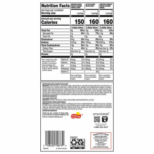 Frito-Lay® Classic Mix Chips Variety Pack Perspective: bottom