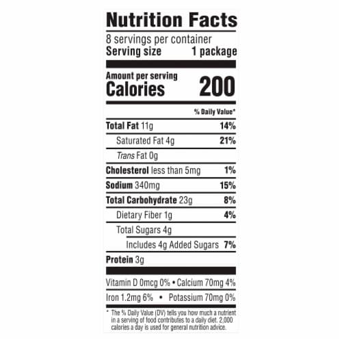 Munchies Nacho Cheese Flavored Sandwich Crackers Perspective: bottom