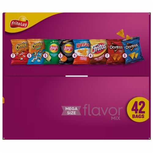 Frito Lay® Mega Size Flavor Mix Chips Variety Pack Perspective: bottom