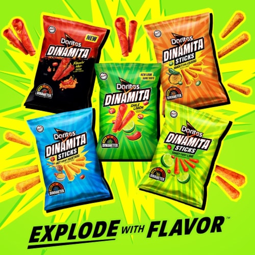 Doritos® Dinamita® Sticks Tangy Fiery Lime Corn Chips Perspective: bottom