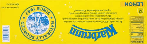 Klarbrunn Lemon Flavored Sparkling Water Cans Perspective: bottom