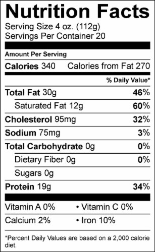 Standard Pride® 73% Lean Ground Beef Perspective: bottom