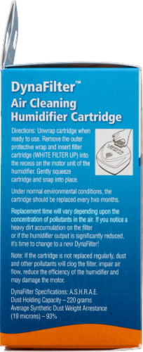 Protec DynaFilter Air Cleaning Humidifier Cartridge Replacement Filter 4 Perspective: bottom