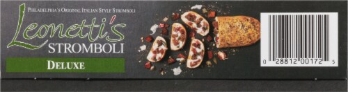 Leonetti’s Deluxe Sausage & Pepperoni & Roasted Vegetable Stromboli Perspective: bottom