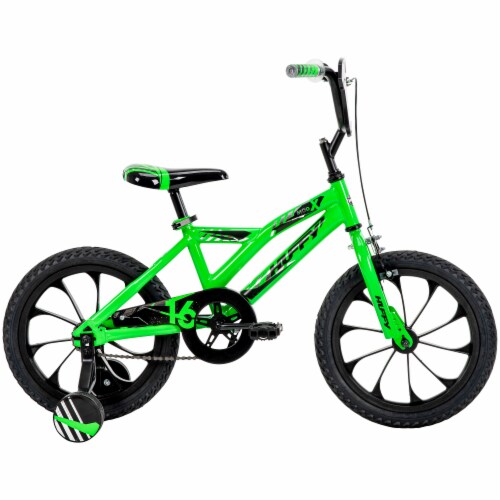 Huffy Mod X Boys Bike - Neon Green Perspective: bottom