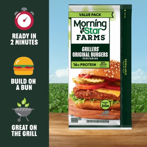 MorningStar Farms® Grillers Original Value Pack Veggie Burgers Perspective: bottom