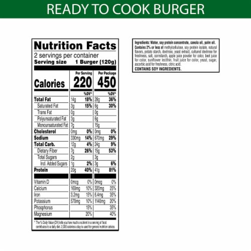 MorningStar Farms Incogmeato Original Vegan Burgers Perspective: bottom