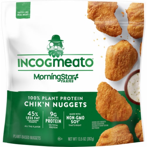 MorningStar Farms Incogmeato Original Meatless Chicken Nuggets Perspective: bottom