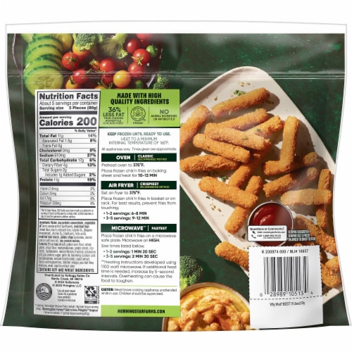 MorningStar Farms® Pringles Original Flavor Plant Based Chik'n Fries Perspective: bottom