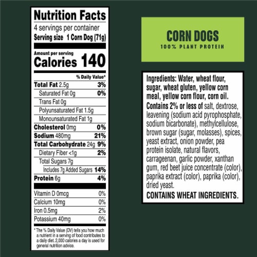 MorningStar Farms® Original Vegan Corn Dogs Perspective: bottom