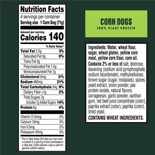 MorningStar Farms Original Corn Dogs 4 ct 2.5 oz Harris Teeter