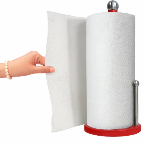 Blue Donuts Enamel Coated Steel Paper Towel Holder (Red), 1 Unit - QFC