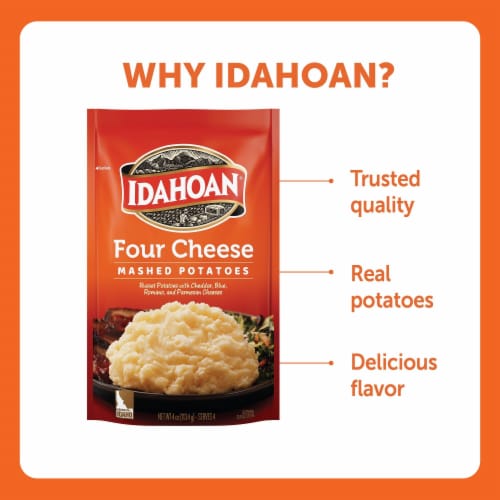 Idahoan Four Cheese Mashed Potatoes Perspective: bottom