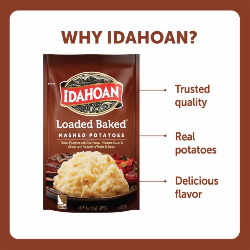 Idahoan Loaded Baked Mashed Potatoes Perspective: bottom
