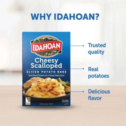 Idahoan Cheesy Scalloped Homestyle Casserole Perspective: bottom