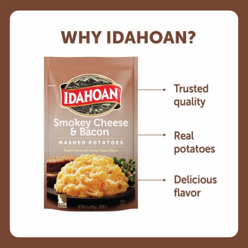 Idahoan® Smokey Cheese & Bacon Mashed Potatoes Perspective: bottom