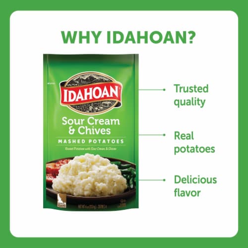 Idahoan® Sour Cream & Chives Mashed Potatoes Perspective: bottom
