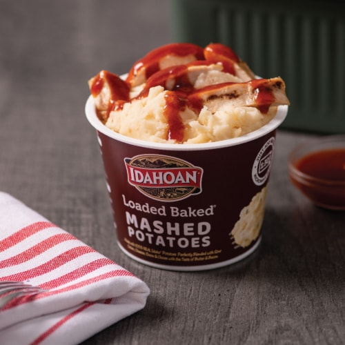 Idahoan® Loaded Baked® Mashed Potatoes Cups Perspective: bottom