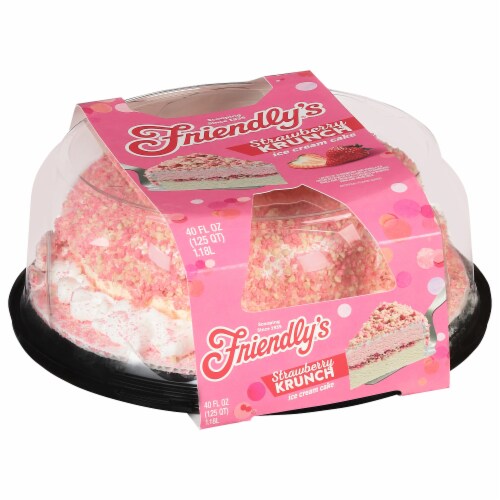 Friendly's® Krunch Strawberry Ice Cream Cake Perspective: bottom