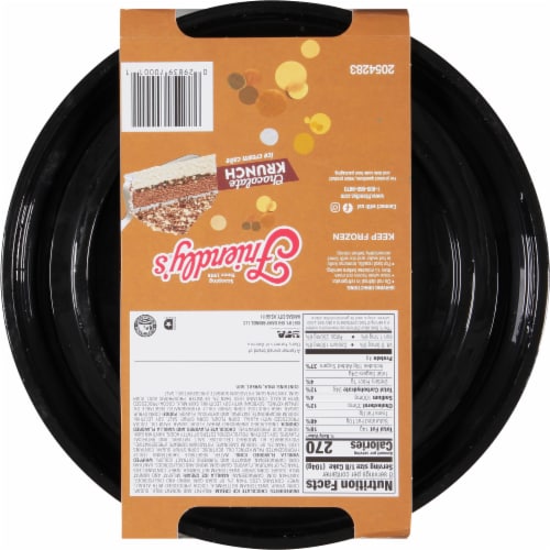 Friendly's Chocolate Krunch Ice Cream Cake Perspective: bottom