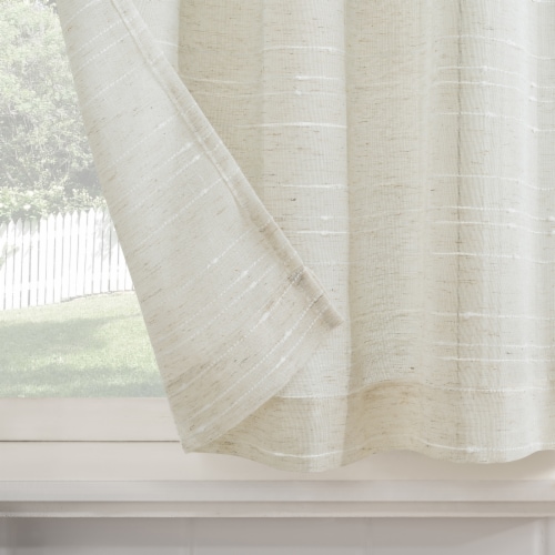 No. 918 Louette Window Panels - Linen Perspective: bottom