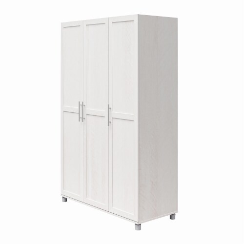 Camberly Framed 3 Door Wardrobe, Ivory Oak Perspective: bottom