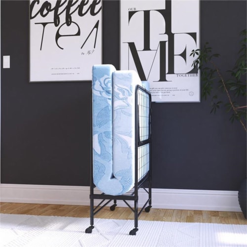 DHP Levy Folding Guest Bed with Metal Frame 5 Inch Mattress Twin