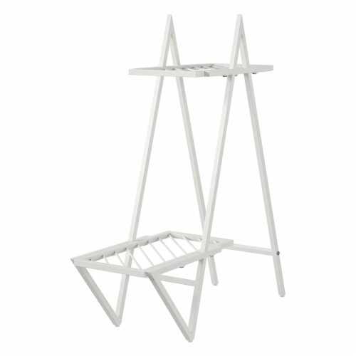 Wallflower Plant Stand, White Perspective: bottom