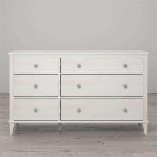 Little Seeds Monarch Hill Poppy 6 Drawer Dresser, with 2 Sets of Knobs