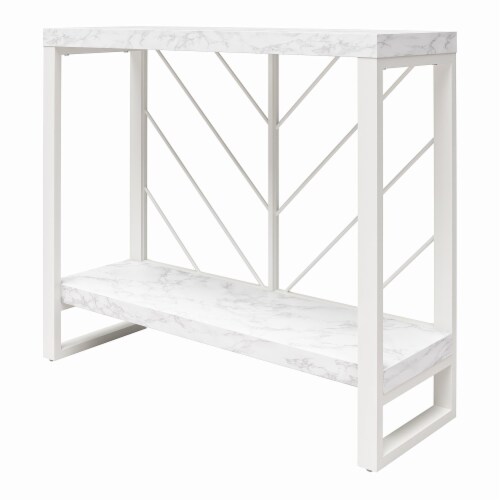 Brielle Console Table, Marble Perspective: bottom