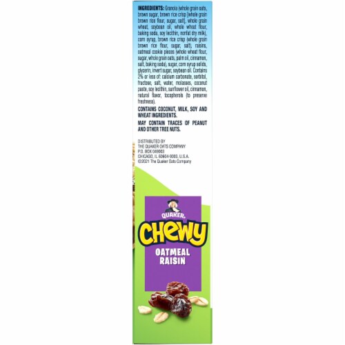 Quaker® Chewy Oatmeal Raisin Granola bars Perspective: bottom