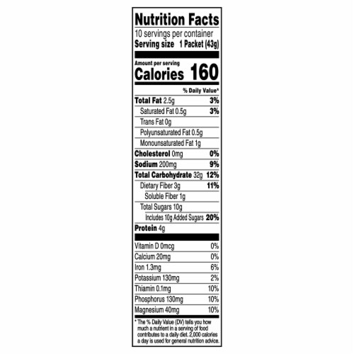Quaker® Cinnamon & Spice Instant Oatmeal Perspective: bottom
