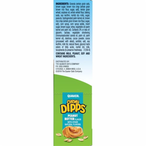 Quaker Chewy Dipps Peanut Butter Granola Bars Perspective: bottom
