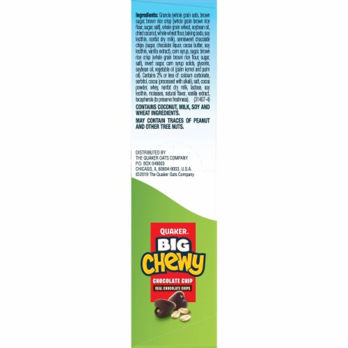 Quaker® Chewy Chocolate Chip Granola bars Perspective: bottom