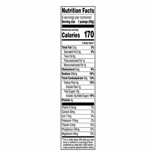 Quaker® Brown Sugar Cinnamon Steel Cut Instant Oatmeal Perspective: bottom