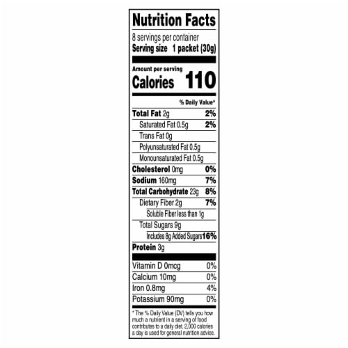 Quaker® Peaches & Cream Instant Oatmeal Perspective: bottom