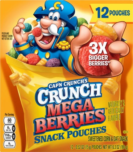 Cap'n Crunch's Crunch Mega Berries Bag Cereal Perspective: bottom