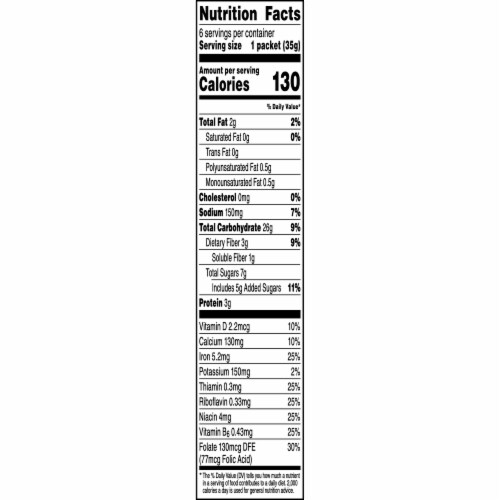 Quaker® Strawberry Banana Instant Oatmeal Perspective: bottom