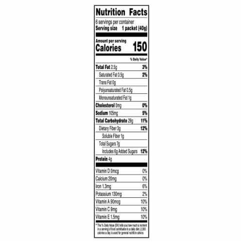 Quaker® Fruit Fusion Blueberry Blackberry Instant Oatmeal Perspective: bottom