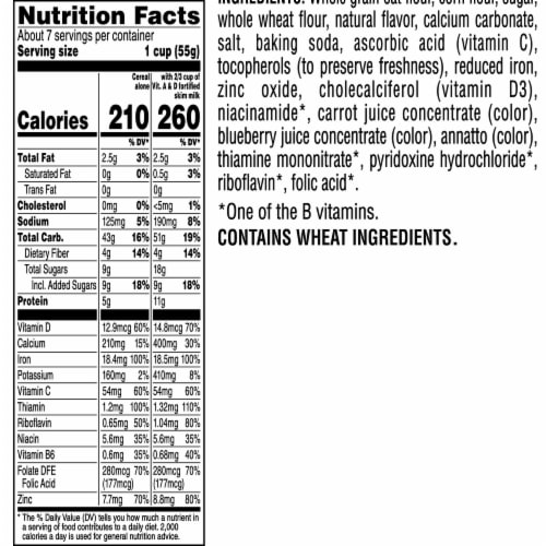 Quaker® Immunity Support Strawberry Blueberry Bliss Mighty Life® Cereal Perspective: bottom