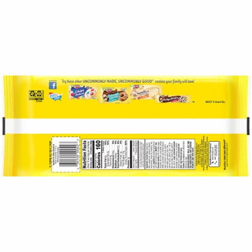Keebler Chips Deluxe Triple Chocolate Cookies Perspective: bottom