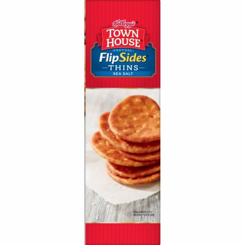 Kellogg's Town House Sea Salt Pretzel Flipsides Crackers Perspective: bottom
