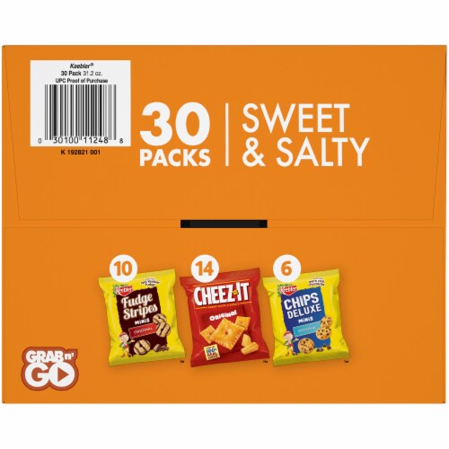 Keebler® Cookies and Cheeze-Itz® Baked Snack Crackers Sweet & Salty Snack Variety Pack Perspective: bottom
