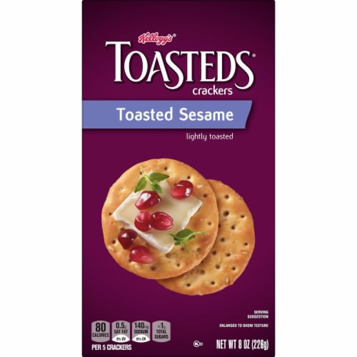 Toasteds Toasted Sesame Snack Crackers Perspective: bottom