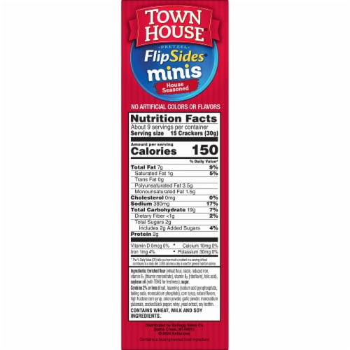 Town House FlipSides Minis House Seasoned Wheat Crackers Perspective: bottom