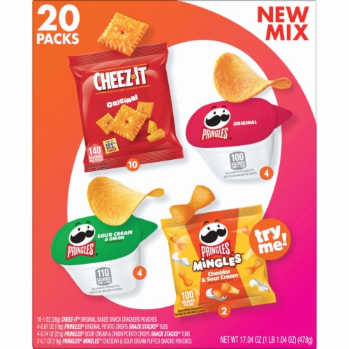 Cheez-It® & Pringles Variety Pack Perspective: bottom