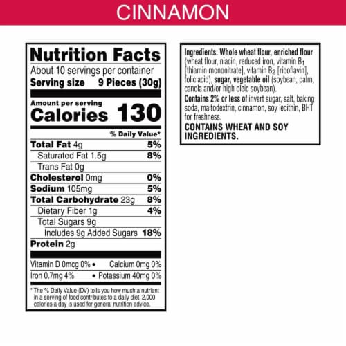 Kellogg's® Cinnamon Baked Graham Cracker Sticks Perspective: bottom