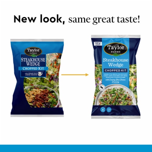Taylor Farms® Steakhouse Wedge With Blue Cheese Dressing Chopped Salad Kit Bag Perspective: bottom