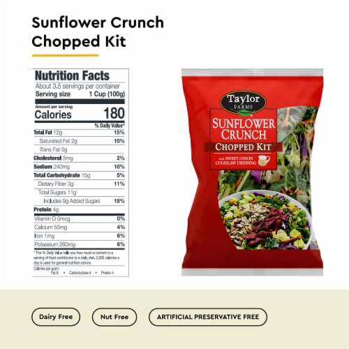 Taylor Farms® Sunflower Crunch Chopped Salad Kit Bag Perspective: bottom