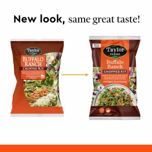 Taylor Farms® Buffalo Ranch Chopped Salad Kit Bag Perspective: bottom